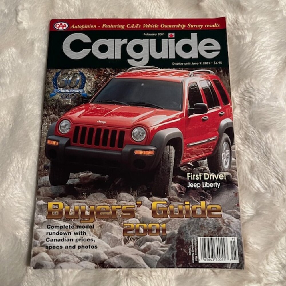 Car Guide Buyers Guide 2001 30th Year Jeep Liberty Acura MDX BMW M3 Vol 30 No 1